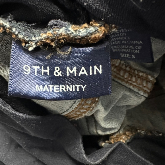 Women's 9th & Main Maternity Ankle & Cropped Skinny Jeans Size Small Blue - Picture 9 of 10